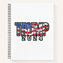 Cuaderno Bandera onduladora de Trump 2024