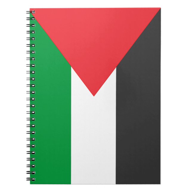 Cuaderno Bandera palestina Free Palestine personalizada (Frente)