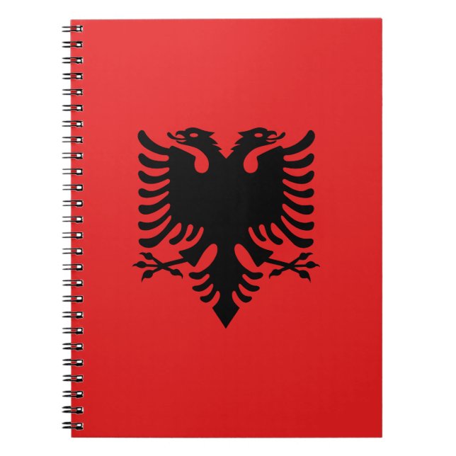 Cuaderno Bandera patriótica albanesa (Frente)