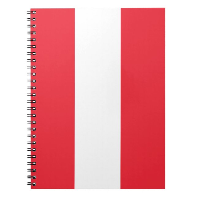 Cuaderno Bandera patriótica austríaca (Frente)