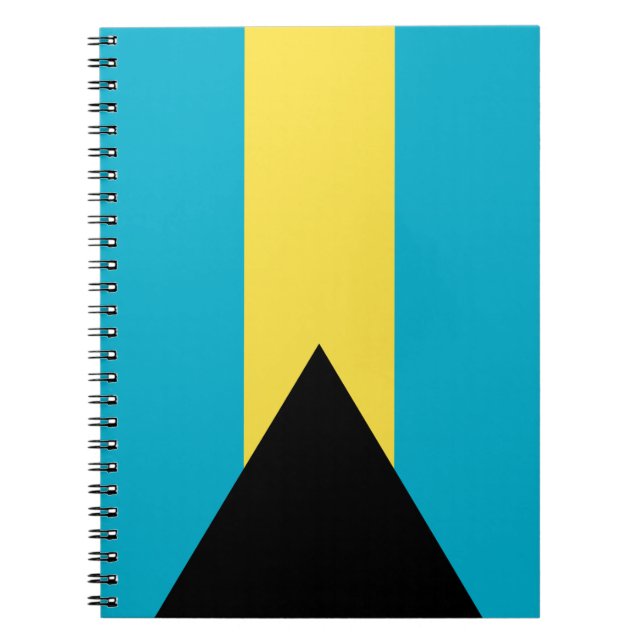 Cuaderno Bandera patriótica bahameña (Frente)