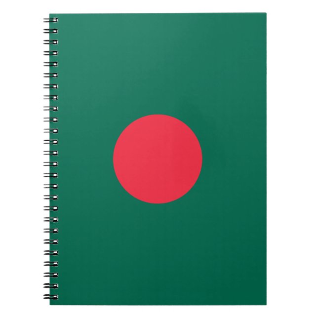 Cuaderno Bandera patriótica bangladesí (Frente)