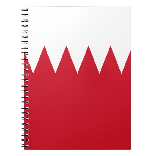 Cuaderno Bandera patriótica de Baréin (Frente)