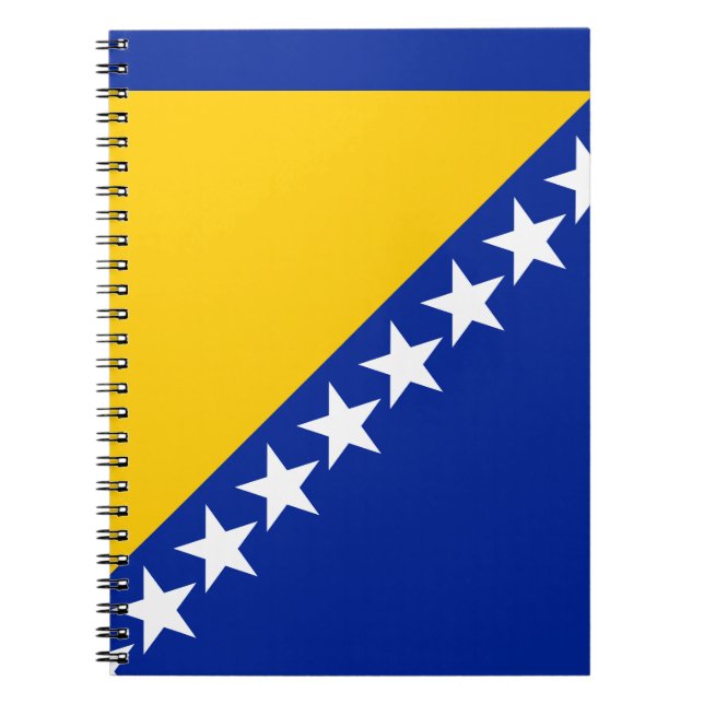 Cuaderno Bandera patriótica de Bosnia y Herzegovina (Frente)