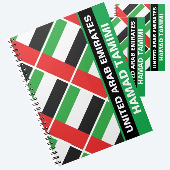 Cuaderno Bandera Patriótica de los Emiratos Árabes Unidos p (Subido por el creador)