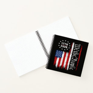 Cuaderno Bandera Patriótica Nosotros El Pueblo 1776 2026