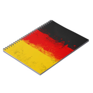 Cuaderno Bandera pintada de la mancha de Grunge