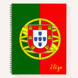 Cuaderno Bandera portuguesa personalizada