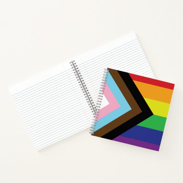 Cuaderno Bandera progresista LGBTQIA (Interior)