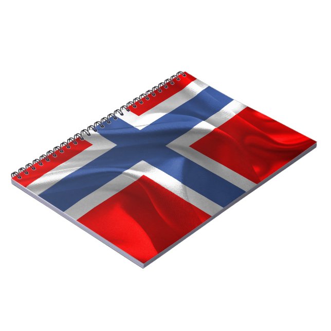 Cuaderno Bandera que agita noruega (Lado Izquierdo)