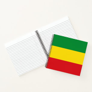 Cuaderno Bandera Rastafari Rasta Etíope