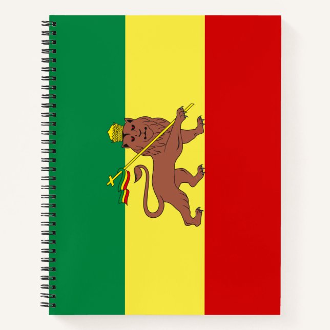 Cuaderno Bandera rastafari (Rastafarianismo) (Rasta) (Anverso)