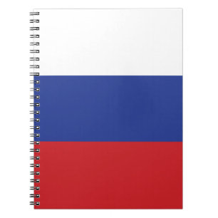 Cuaderno Bandera rusa, regalo de orgullo patriótico ruso