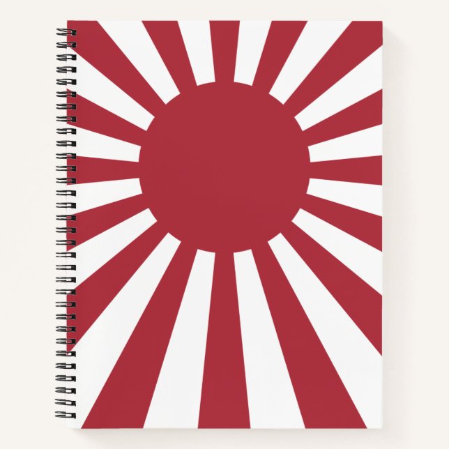 Cuaderno Bandera solar imperial en ascenso de Japón, Edo a  (Anverso)