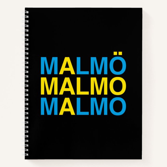 Cuaderno Bandera sueca MALMO (Anverso)