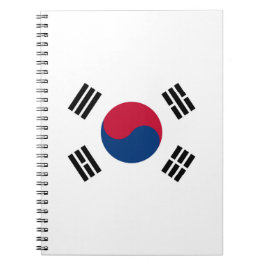 Cuaderno Bandera surcoreana