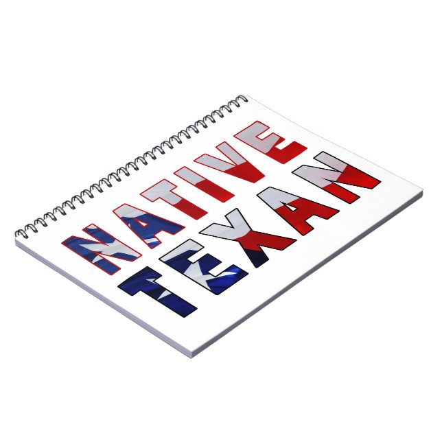 Cuaderno Bandera texana nativa (Lado Izquierdo)