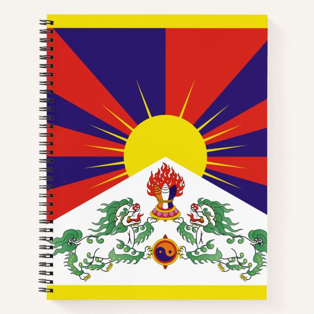 Cuaderno Bandera tibetana (Anverso)