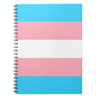 Cuaderno Bandera transgénero personalizada