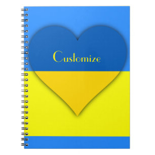 Cuaderno Bandera ucraniana azul Thunder_Cove