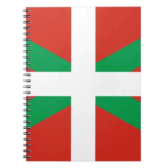 CUADERNO BANDERA VASCA VASCA DE IKURRIÑA DRAPEAU EUSKADI (Frente)
