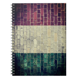 Cuaderno Bandera vintage de Italia