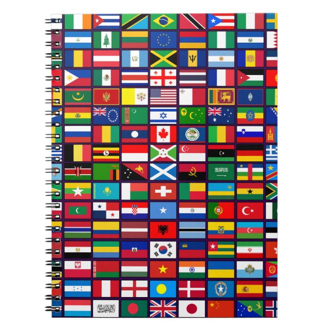 Cuaderno Banderas de los países del mundo (Frente)