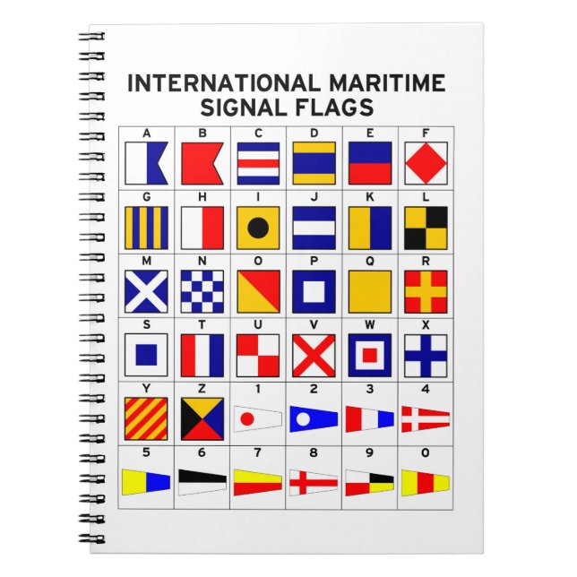 Cuaderno Banderas de señal marítimas internacionales (Frente)