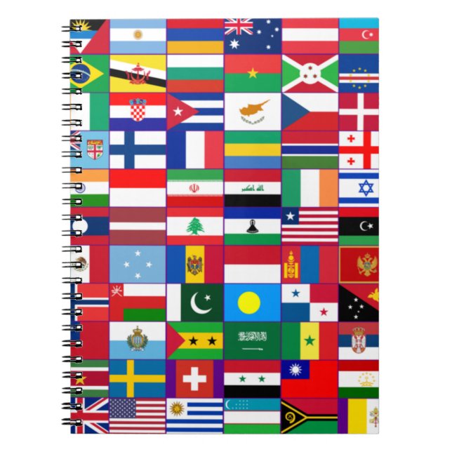 Cuaderno Banderas del mundo (Frente)