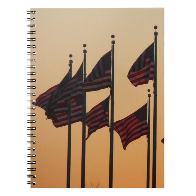 Cuaderno Banderas del Sunset American Patriotic USA (Frente)