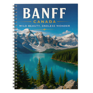 Cuaderno 🏔️ Banff Canadá Decoración de Casa Lago de Montañ