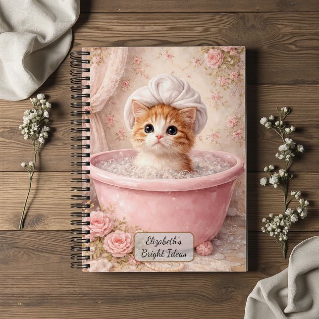 Cuaderno Baño de Gatito Adorable (Subido por el creador)