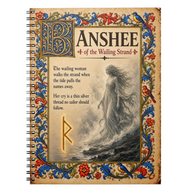 Cuaderno Banshee, Arte de Bestiario Medieval (Frente)