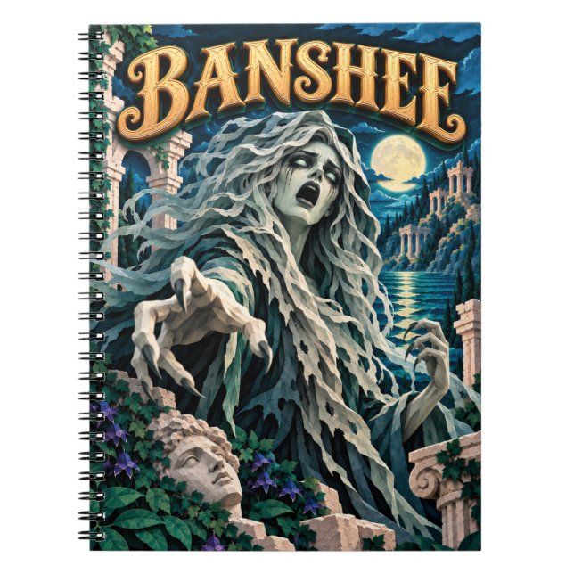 Cuaderno Banshee, Monstruo de Corte de Papel (Frente)