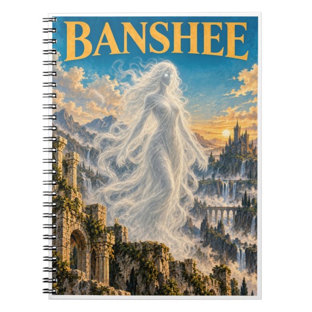 Cuaderno Banshee, Monstruo de Fantasía Gótica (Frente)