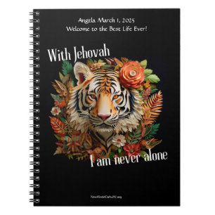 Cuaderno Baptismo JW Regalo Keepsake - Bloc de notas Tiger