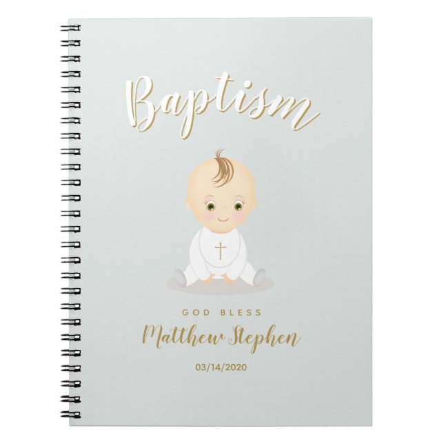 Cuaderno Baptismo Niño (Frente)