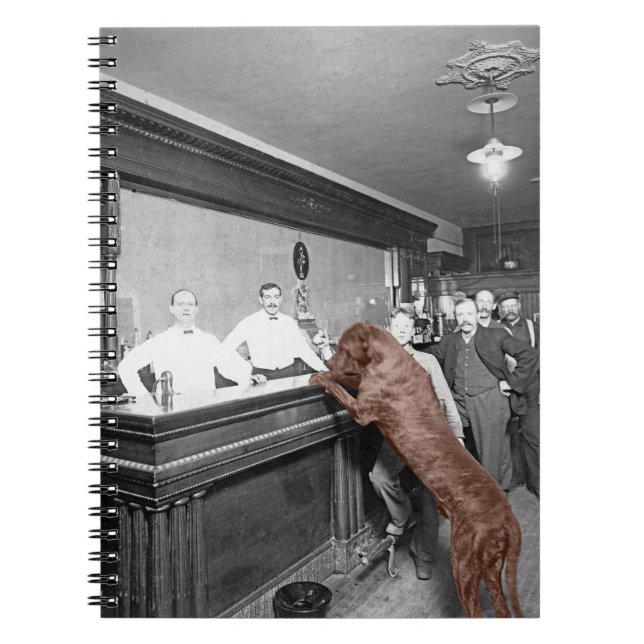 Cuaderno Bar de la taberna Saloon Friendly Dog 1900 Fotogra (Frente)