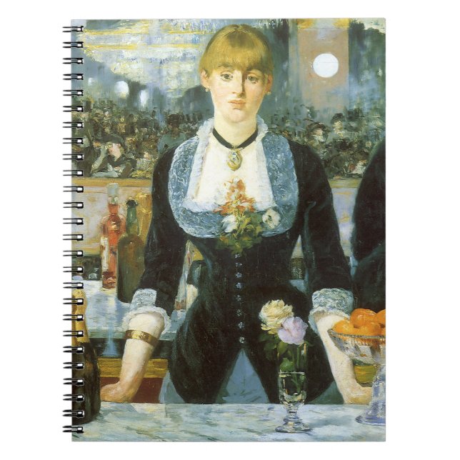 Cuaderno Bar en el Folies Bergere por Edouard Manet (Frente)