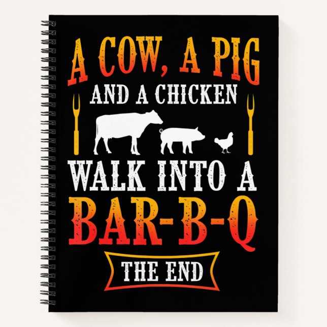 Cuaderno Barbacoa | Barbacoa Bbq Chiste Regalo Grill Master (Anverso)