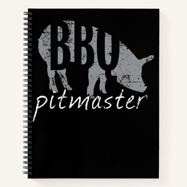 Cuaderno Barbacoa | BBQ Pitmaster Pig Grill Fars (Anverso)