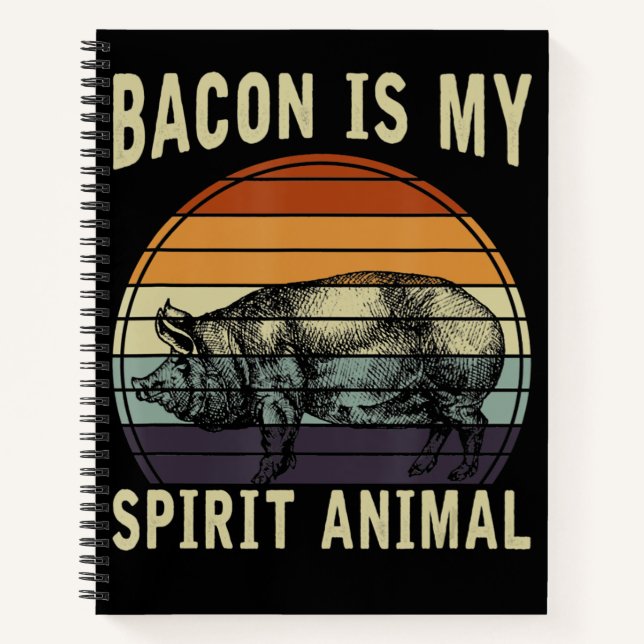 Cuaderno Barbacoa | El bacon es mi animal espiritual (Anverso)