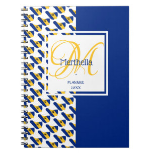 Cuaderno BARBADOS Flag Custom Monogram Add Your Name