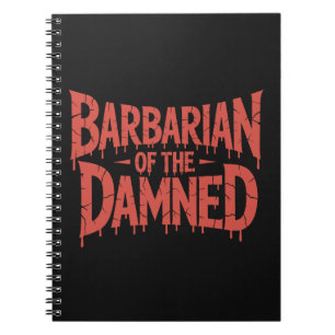 Cuaderno Bárbaro del maldito horror gótico