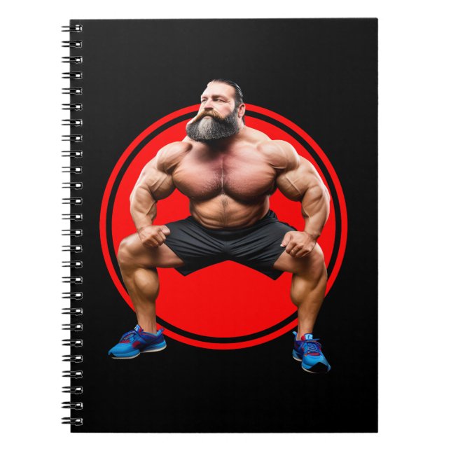 Cuaderno Barbudo Musculoso (Frente)