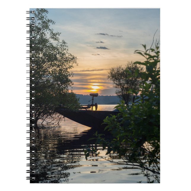 Cuaderno Barca de Pesca Amanecer (Frente)