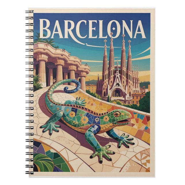 Cuaderno Barcelona España (Frente)