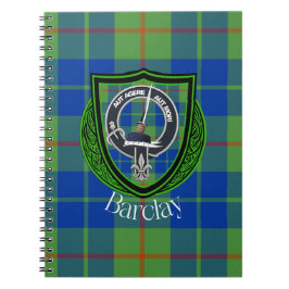 Cuaderno Barclay Scottish Clan Tartan & Crest