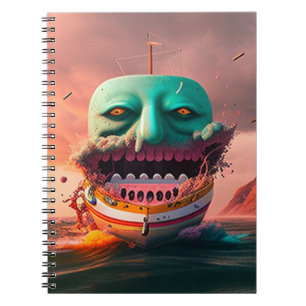 Cuaderno Barco asustado