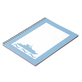 Cuaderno Barco azul de niño bebé